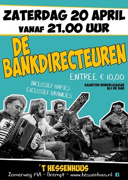 De bankdirecteuren komen op 20 april a.s.